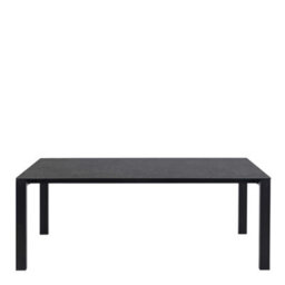 Wyld Haus Mexico 8-Seater Matt Black Ceramic Dining Table With Steel Base - thumbnail 3
