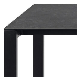 Wyld Haus Mexico 8-Seater Matt Black Ceramic Dining Table With Steel Base - thumbnail 5