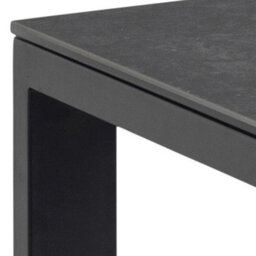 Wyld Haus Mexico 8-Seater Matt Black Ceramic Dining Table With Steel Base - thumbnail 4