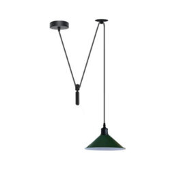 Modern Hanging Light Ceiling Light With 2M Cable Long Pendant Lamp For Kitchen Metal Cone Pendant Light Shade Green  Island Light - thumbnail 7