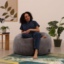 icon Kingston Beanbag Corduroy Charcoal - thumbnail 2