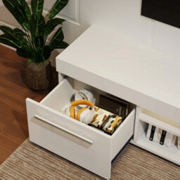 Tv Stand 130Cm High Gloss Tv Unit Cabinet Sideboard With Led Light - thumbnail 6