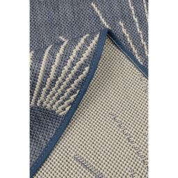 Melrose Eden Stars Navy Patterned Indoor Outdoor Area Round Rug 3mm Pile Height - 133/133Cm - thumbnail 3