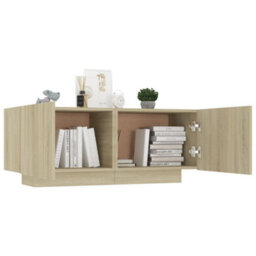 Walplus Bedside Cabinet Sonoma Oak 100X35X40 Cm Engineered Wood - thumbnail 4