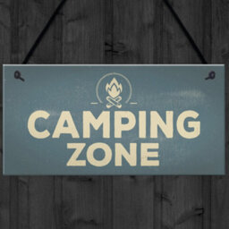 Red Ocean Camping Zone Caravan Signs And Plaques Novelty Chic Mum Dad Nan Gift For Her - thumbnail 4