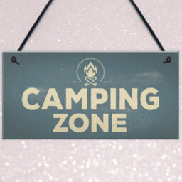 Red Ocean Camping Zone Caravan Signs And Plaques Novelty Chic Mum Dad Nan Gift For Her - thumbnail 3