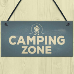 Red Ocean Camping Zone Caravan Signs And Plaques Novelty Chic Mum Dad Nan Gift For Her - thumbnail 2