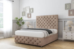 "Comfort Florida Mink Naples Divan Bed Base No Drawers - 26"" Strutted  & 12"" Footboard 2'6 Small Single" - thumbnail 2