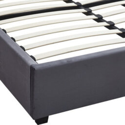 Seconique Madison Ottoman 5' King Size Bed Grey Velvet Fabric - thumbnail 6