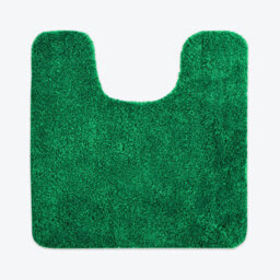 Allure Bath Fashions Luxury Microfibre Pedestal Toilet Mat Non-Slip - Dark Green - thumbnail 1
