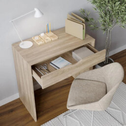 Stylish Wooden Small Dressing Table - 1 Handleless Drawer For Modern Workspaces - thumbnail 3
