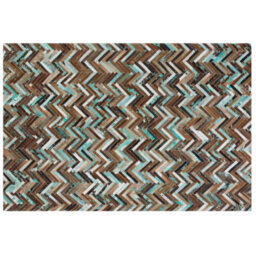 Beliani Rug Amasya Brown 160 X 230 Cm Leather