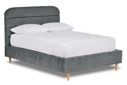 Divan Base Direct Crystal Contemporary Fabric Bed Base Only 6Ft Super King- Pavia Charcoal - thumbnail 1