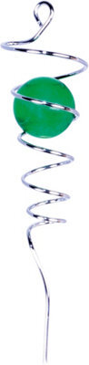 Netagon Garden Outdoor Hanging Spiral Wind Spinner With Ball- Green - image 1