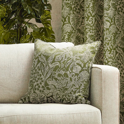 Wylder Nature Bali Botanical Jacquard Feather Filled Cushion - image 1