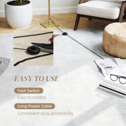 Homcom Led Floor Lamp, Standing Lamp With3 Adjustable Brightness Gold Tone - thumbnail 7