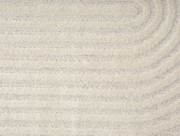 Isabella Living Room Area Rugs - Embossed Mazia Arch Lines Design Cream 200Cm X 290Cm - thumbnail 5