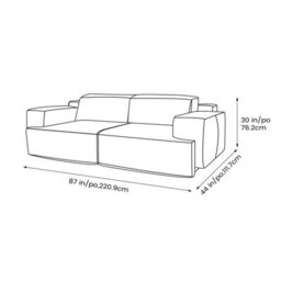Valencia Valentina Leather Loveseat Recliner Sofa Cognac Nappa 11000 Leather Kiln-Dried Wood Adjustable Headrest - thumbnail 3