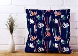 Warren Reed Designer Hand Drawn Wild Flowers Cushions 45Cm X 45Cm - thumbnail 2