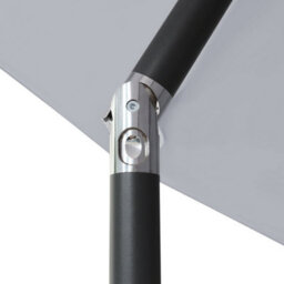 VRUC Outdoor Patio Garden Parasol Sun Shade Umbrella With Crank Handle & Tilt 2X3M Grey - thumbnail 5