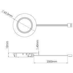 Sensio Hype R Pro Stainless Steel Effect Mains-Powered Led Variable White Under Cabinet Light Ip20 (L)65mm (W)65mm, Pack Of 3 - thumbnail 6