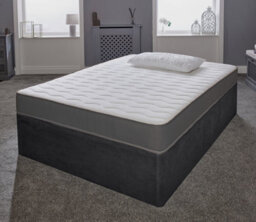 eXtreme Comfort Ltd Cooltouch Essentials Wave 18Cm Deep Grey Border Quilted Hybrid Spring Mattress Small Double - thumbnail 3