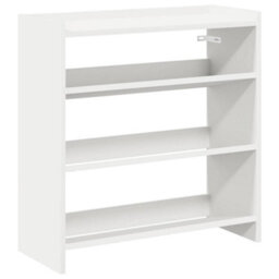Berkfield Elegant Shoe Rack White 60X25X62 Cm Engineered Wood - thumbnail 1