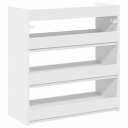 Berkfield Elegant Shoe Rack White 60X25X62 Cm Engineered Wood - thumbnail 6