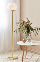 Nordlux Alton Glass Floor Lamp Hand Blown Brass,mains - thumbnail 5