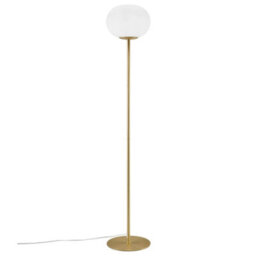 Nordlux Alton Glass Floor Lamp Hand Blown Brass,mains - thumbnail 4