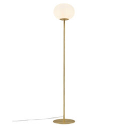 Nordlux Alton Glass Floor Lamp Hand Blown Brass,mains - thumbnail 3
