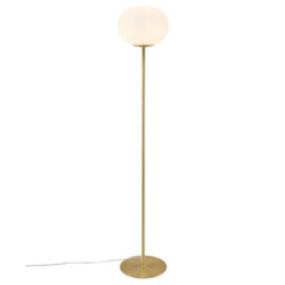 Nordlux Alton Glass Floor Lamp Hand Blown Brass,mains - thumbnail 2