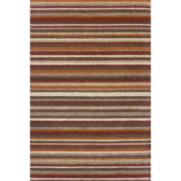 Melrose Salerno Orange Red Striped Pattern Design Medium Indoor Area Rug 120/170Cm - thumbnail 5