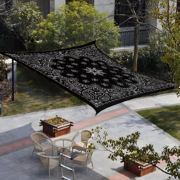 Black Rectangular Shade Sail 95% Uv Protection Waterproof - thumbnail 3