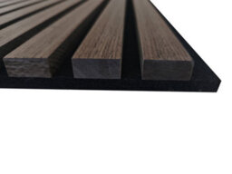 AVER-GROWTH 4-Piece Set Of Contemporary Wooden Acoustic Wall Panels 60 X 60 Centimetres Light Grey Oak Finish - thumbnail 6