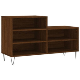 Berkfield Modern Shoe Cabinet Brown Oak 102X36X60 Cm Engineered Wood