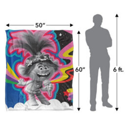 Trolls Sing It Together Silky Soft Touch Blanket Multicoloured (One Size) - thumbnail 4