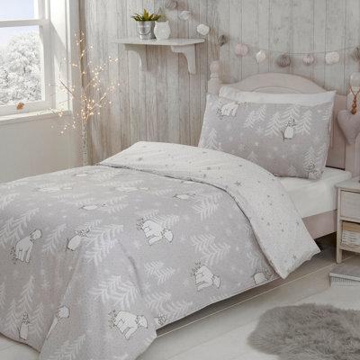 Smart Living Printed Polar Bear Penguins Duvet Cover With Pillowcases - image 1
