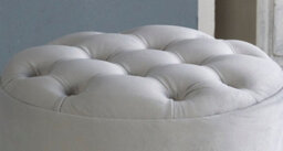 Adore Designs Chesterfield Round Plush Velvet Foot Stool Pouffe -  Pink - thumbnail 4