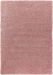 Modern Extra Large Small Soft 5Cm Shaggy Non Slip Bedroom Living Room Carpet Runner Area Rug - Baby Pink 160 X 230 Cm - thumbnail 1