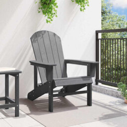 Walplus Adirondack Chair Light Grey 74 X 82 X 92Cm Hdpe - thumbnail 3