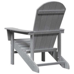 Walplus Adirondack Chair Light Grey 74 X 82 X 92Cm Hdpe - thumbnail 6