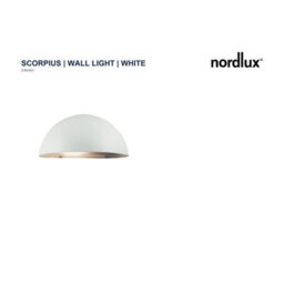 Nordlux Scorpius Outdoor Metal Wall Light Weatherproof White,mains - thumbnail 3