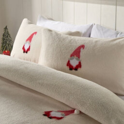 OHS Tufted Gonk Teddy Fleece Duvet Cover With Pillowcase Bedding Set - thumbnail 2