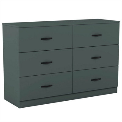 6 Drawer Narrow Chest Of Drawers Cabinet Storage Bedroom - image 1