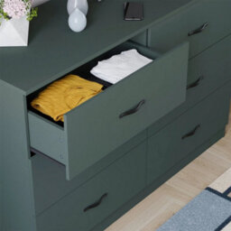 6 Drawer Narrow Chest Of Drawers Cabinet Storage Bedroom - thumbnail 6