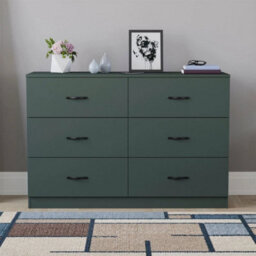6 Drawer Narrow Chest Of Drawers Cabinet Storage Bedroom - thumbnail 4