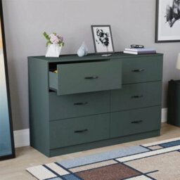 6 Drawer Narrow Chest Of Drawers Cabinet Storage Bedroom - thumbnail 3