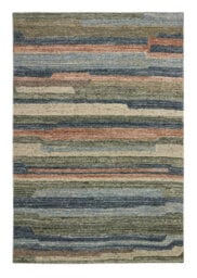 Modern Striped Easy To Clean Multicoloured Wool Rug For Living Room & Bedroom-160Cm X 230Cm - thumbnail 6