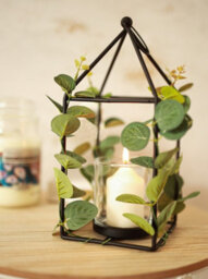 Black Lantern Candle Holder Home Decoration - thumbnail 2